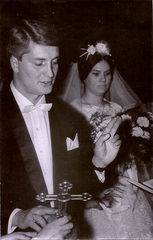 Esküvő a Jézus Szíve templomban 1965. szeptember 4-én